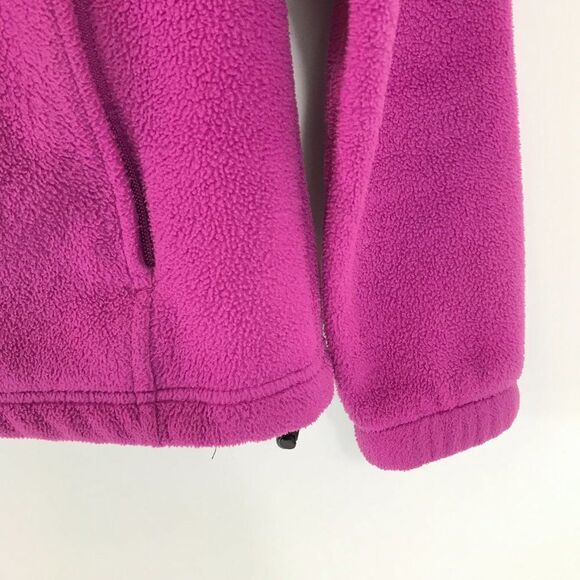 Columbia Full Zip Fleece Jacket Women's Size Medium Pockets Logo Mock Neck - Picture 8 of 14